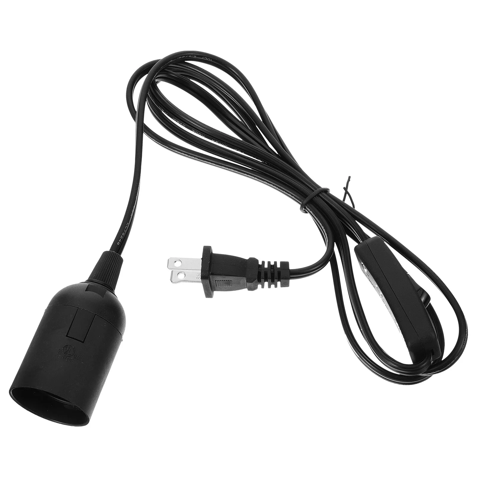 

Lamp Sockets and Parts Light Bulb Holder Plug Base in Hanging Plastic with Cord