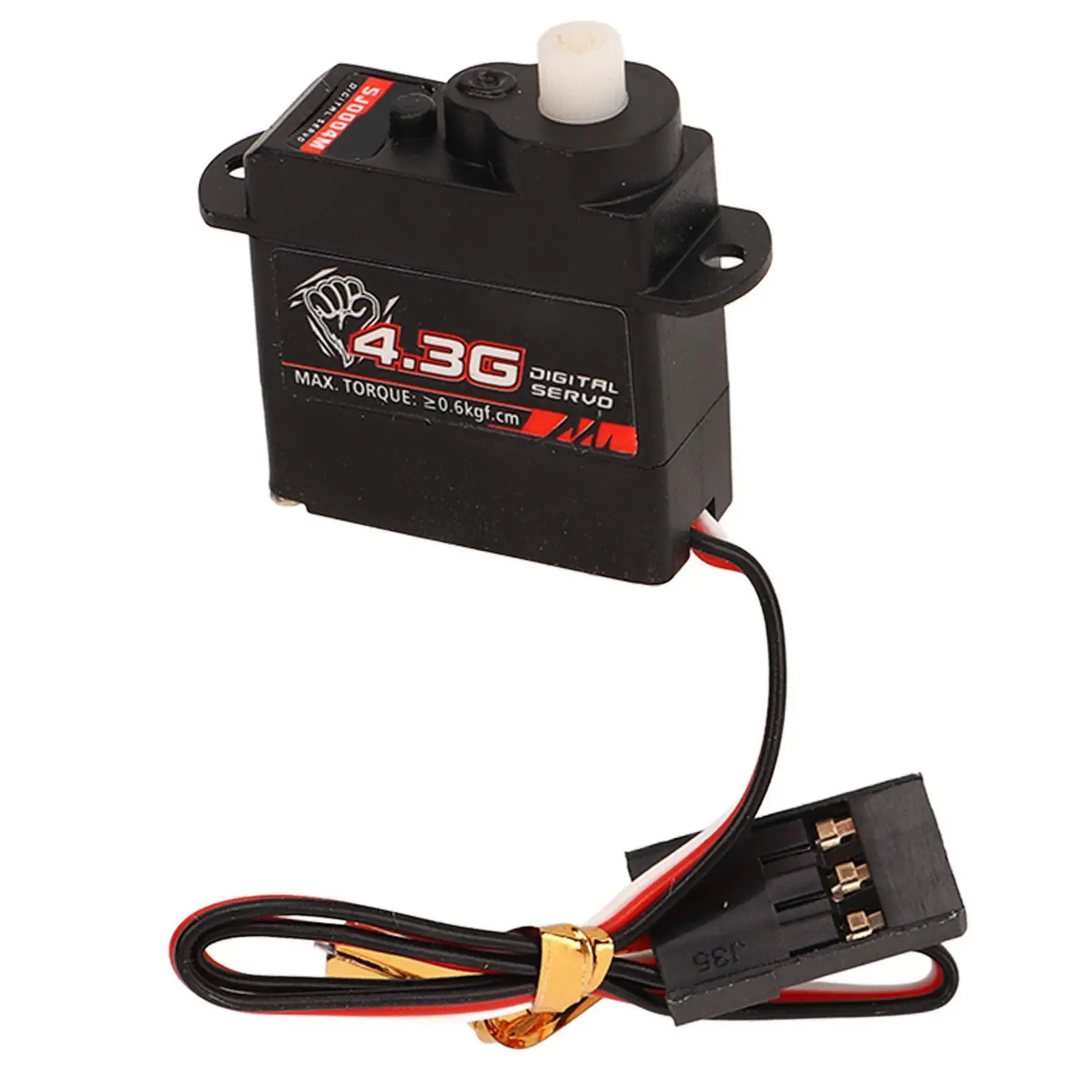 High Precision Low Noise RC Digital Servo Motor 4.8-6V for fixed Wing Aircraft-Black DC Control