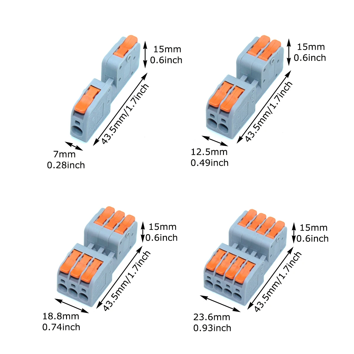 Wire Connector 10PCS Universal Compact for Lamp Wiring