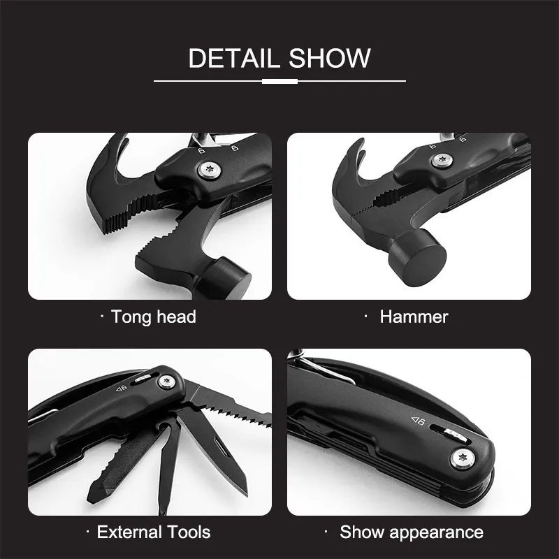Hammer Multitool Christmas Gifts for Father Men Survival Camping Essentials Survival Gadgets 5
