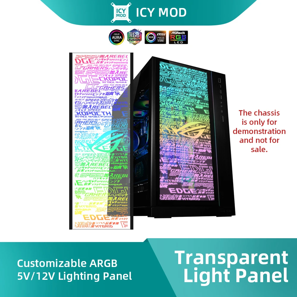 Transperant PC Case Light Panel for LIANLI O11 O11XL Dynamic Case DIY LIAN LI Cabinet MOD Panel