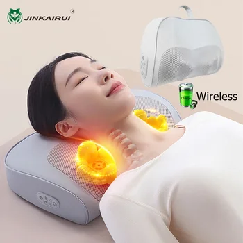 Massaggiatore per il collo con cuscino per massaggio cervicale Jinkairui con funzione di impacco caldo per il relax e il sollievo dallo stress