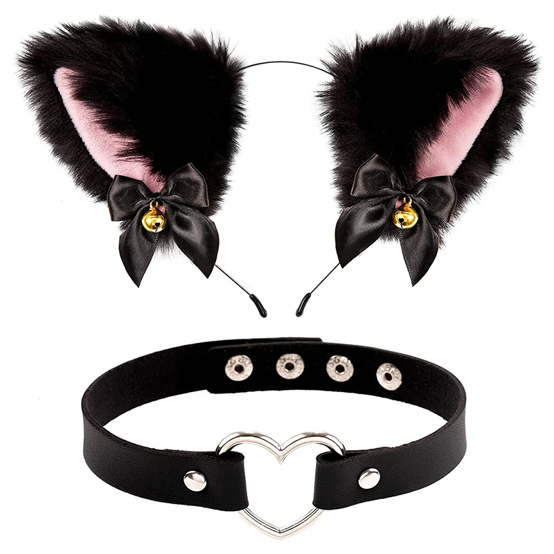 Fascia per capelli con orecchie di gatto mobili, motorizzata, per cosplay, con orecchie di gatto che si muovono, accessorio per costume di Halloween, regalo per gli amanti dei costumi da pelliccia