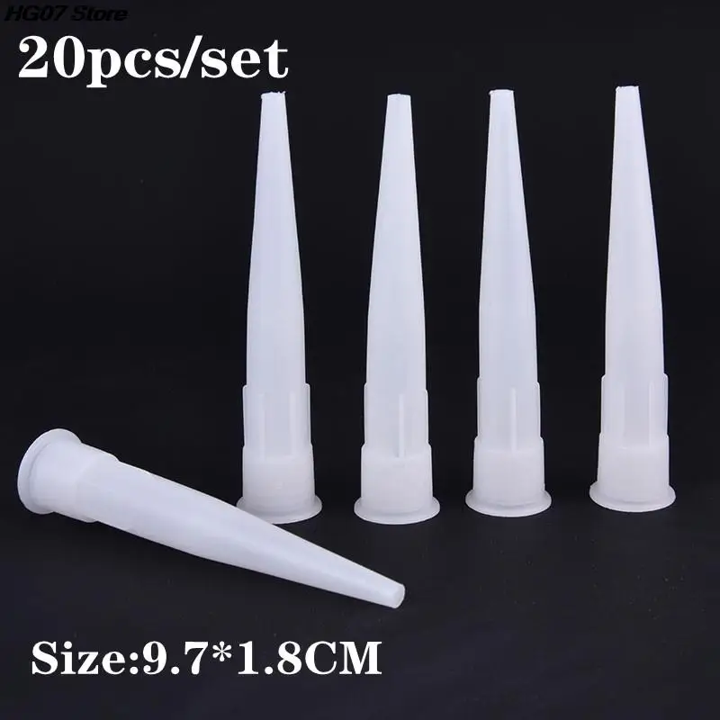 Plastic Glass Glue Nozzles Universal Caulking Gun Nozzles Sealant Silicone Caulking Tips Mouth Home Construction Tools 20pcs caulking tools caulking gun nozzles caulking nozzle