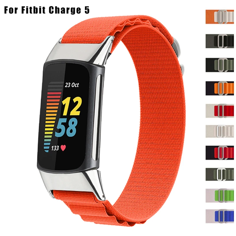 Alpine Loop Band Fitbit Charge 5 jaoks Nailonrihm Fitbit Charge 4/3 nutikellale, sportkäevõru, meestele ja naistele, lisatarvikud_voghion.com