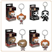 FUNKO Pocket Scream IT Keychain Classic Doll Pennywise Ghost Face Backpack Pendant Fun Birthday Collection Holiday Gift Keychain 1