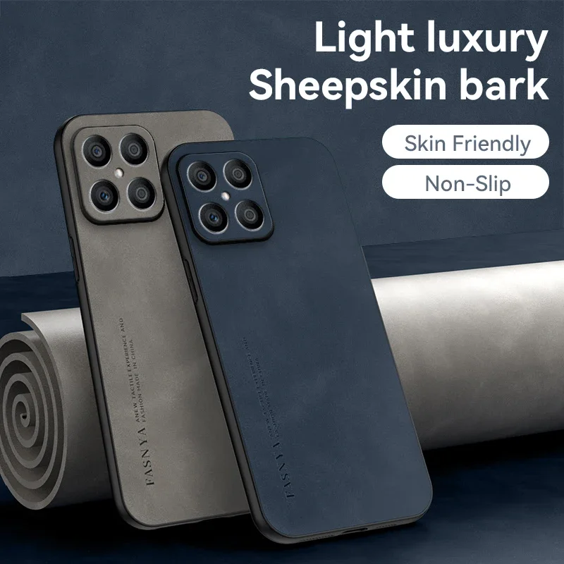 Чехол из овчины для Huawei P Smart 2021 Y9S Y7A Y8P Y6P Honor 20 Lite 90 80 70 60 9X X7 X8 X8A X9A Роскошная матовая задняя крышка