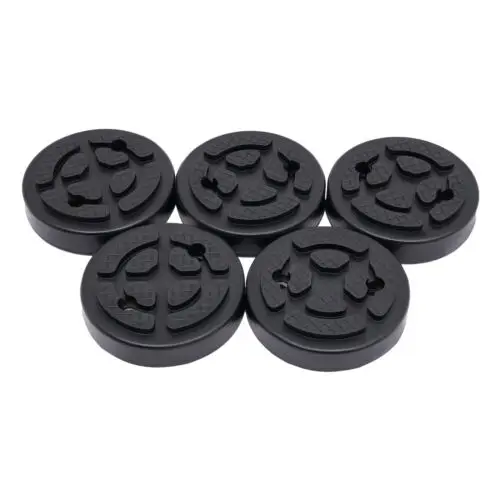 5 Pieces Lift Rubber Pads Set Rubber Arm Pads Round Auto Truck Hoist Lift Pad for Auto Lift Car Truck 30mm Thick Anti-slip