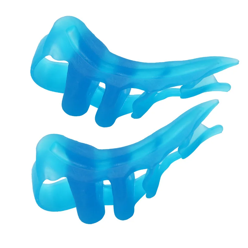Toe Separators 2Pcs=1Pair Silicone 4 holes Toe Protector Toe Separators Stretchers Straightener Bunion Pain Relief Hallux Corrector