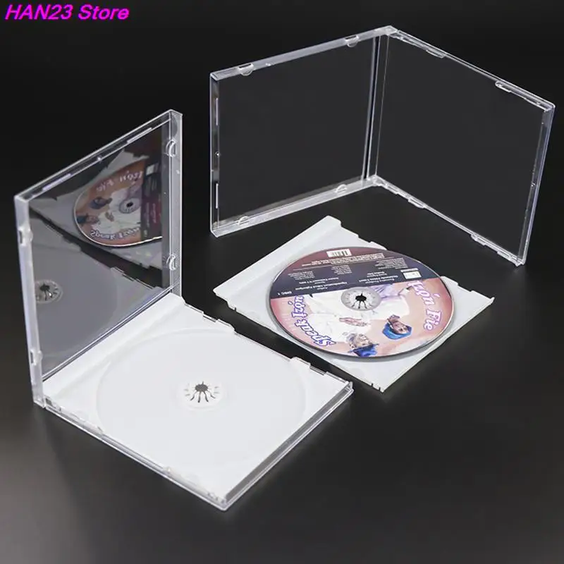 1PC Plastic DVD Case Portable CD Storage Box CD Package Case Durable DVD Box Thicken Single Disc Storage cd dvd storage bag,cd dvd storage case