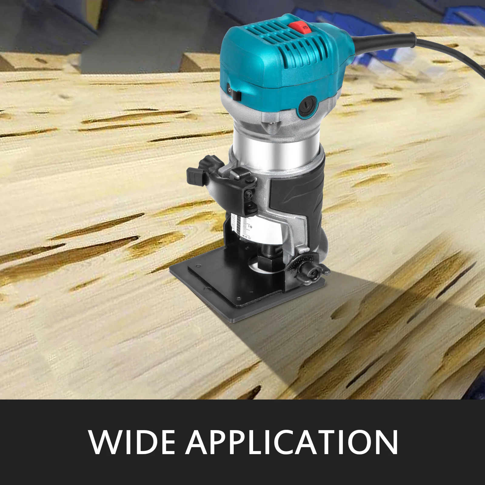 VEVOR Wood Router Wood Trimmer Machine Electric Hand Trimmer 30000RPM Power Carpentry Tool Woodworking Trimming Grooving Carving 2