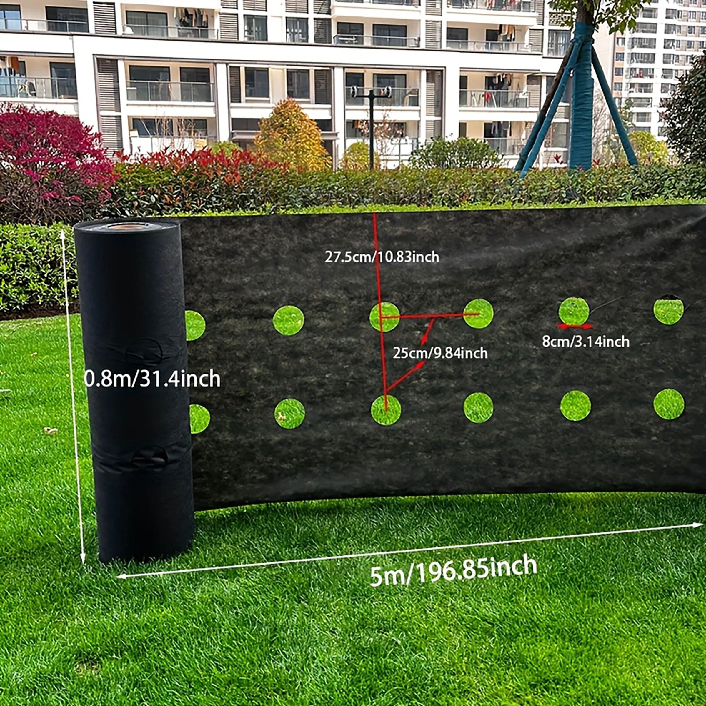Perforated Weed Barrier Fabric 1