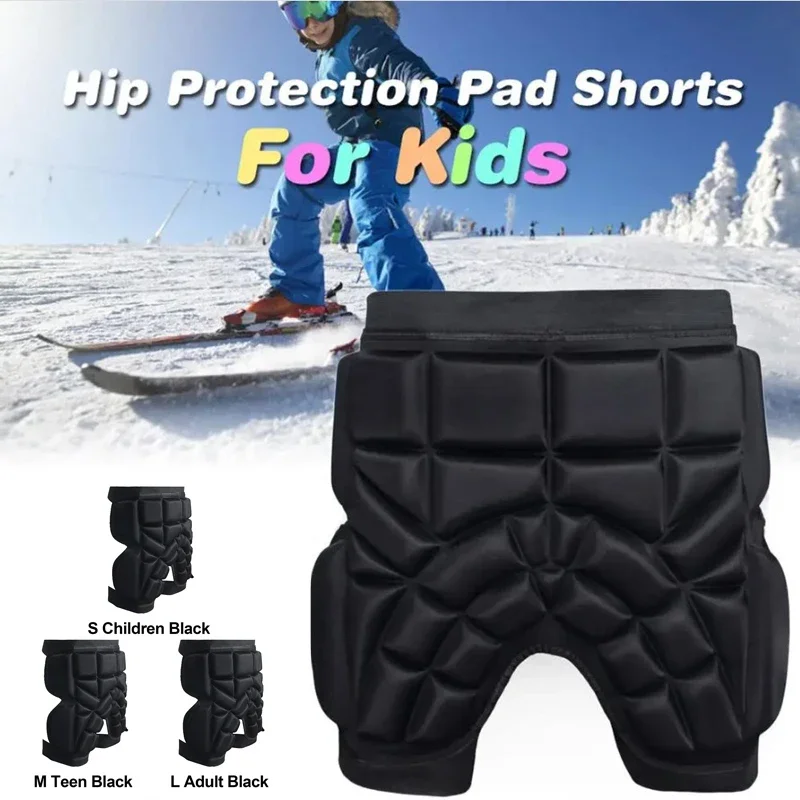 Unisex Skateboard Shorts Thickened Hip Protector EVA Hip Protective Pads Anti-Fall Butt Protection for Skating Ski Snowboard