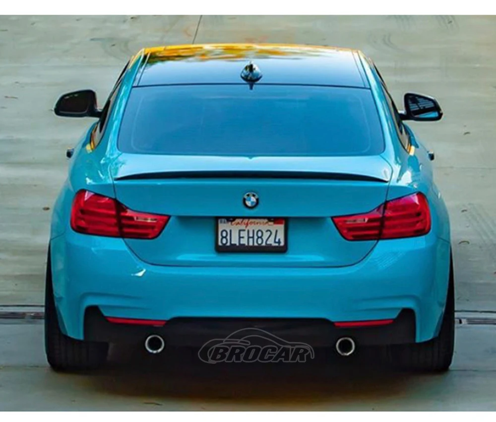 

Спойлер для BMW F32 2014-2021 4 серии двухдверный купе F32 P Стиль стекловолокно/Настоящее углеродное волокно спойлер задний Багажник крыло губа