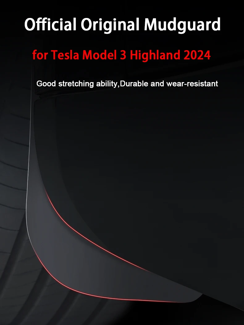 Tesla Model 3 Highland spatlappen set overzicht