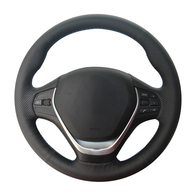 

Black Genuine Leather Hand-stitched Car Steering Wheel Cover For BMW F20 2012-2018 F45 2014-2018 F30 F31 F34 2013-2017 F32