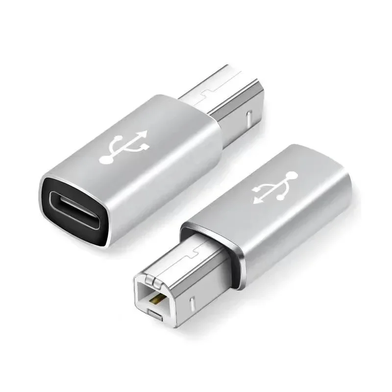 USB B auf Typ C Adapter USB C auf USB B Kabel Extender Konverter für Telefon Laptop zu Drucker Scanner E-Piano Adapter