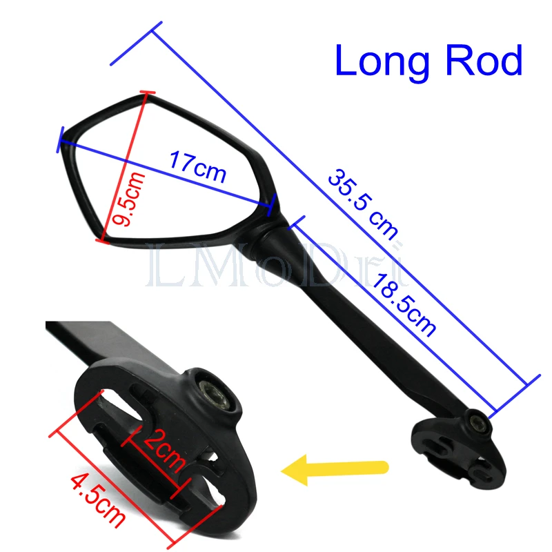 Motorcycle Mirrors Sport Bike Scooter Rear View Mirror For Honda CBR F4 HYOSUNG GT Kawasaki Ninja Racing Replacement