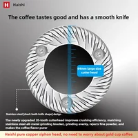 Hauswirt G1 Travelling Edge Bean Grinder Commercial Quantitative Coffee Electric Grinder Italian Mill Automatic Household 220V 2