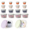 4pcs Baby Food Container, Reusable Plastic Soup Jars, Leakproof Salad Dressing Container With Lids, Freezer Storage Containers 1