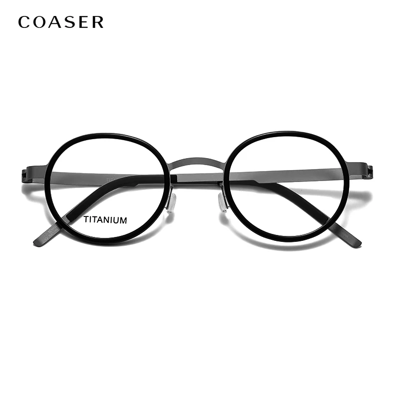 Gafas con montura redonda Vintage para hombre y mujer, lentes de óptico con prescripción de Metal, diseño de marca de nuevas|De los hombres gafas de Marcos| - AliExpress