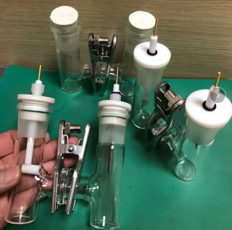 Membrana Intercambiabile H Cell. Cella Di Vetro. Cella Sigillata Di Tipo H. Monomero 25Ml, Capacità Totale 50Ml.