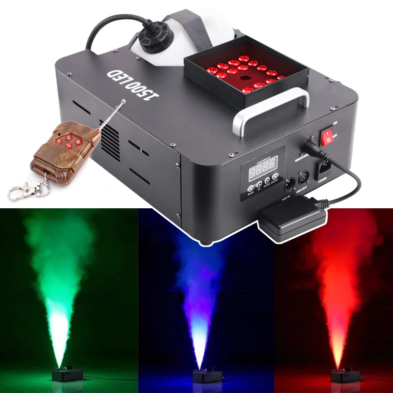 

Marslite IR remote control 1500w rgb dmx led smoke fog machine for stage dj party show