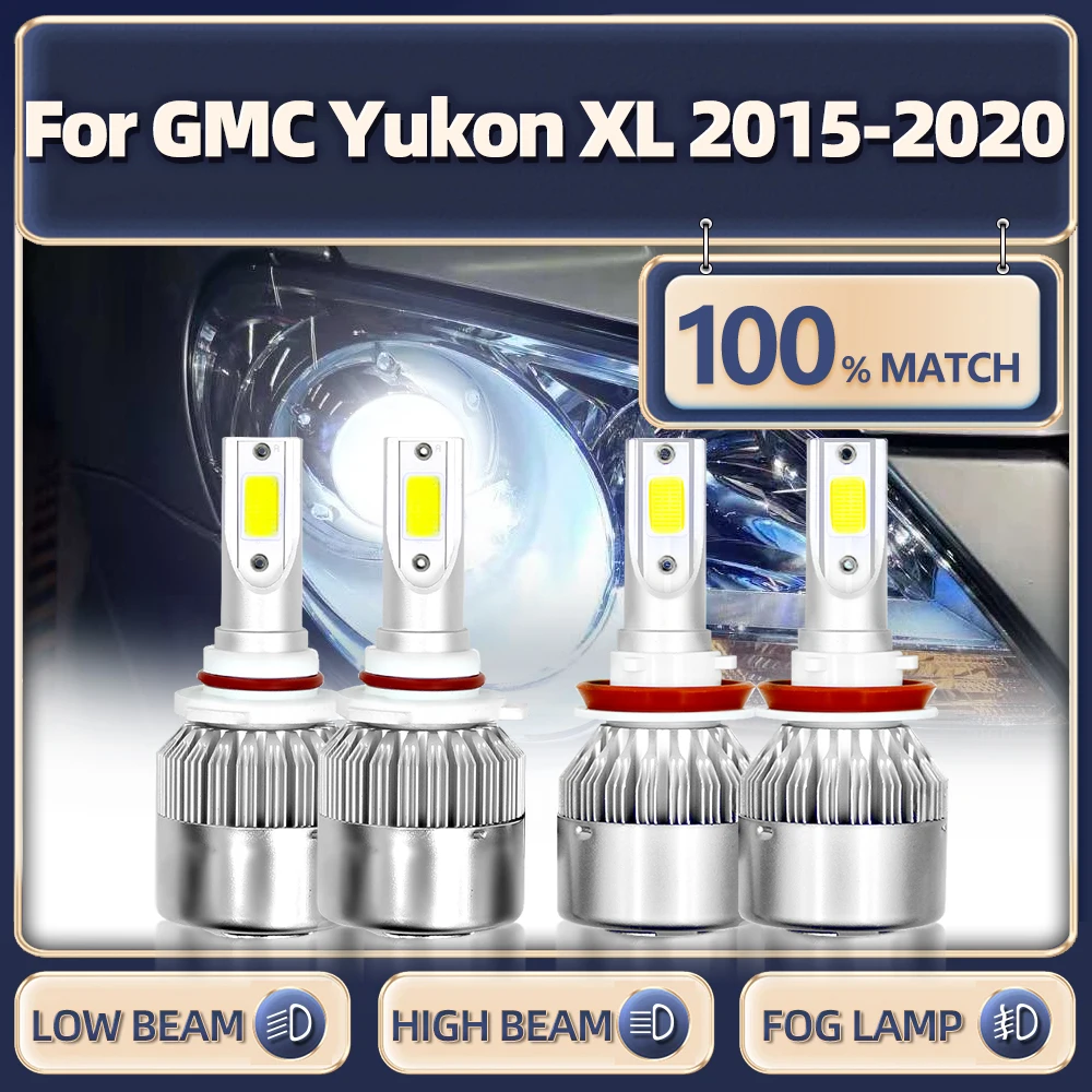 

Led Headlight Bulbs H11 HB3 9005 High Low Beam Car Lights 40000LM Auto Headlamps For GMC Yukon XL 2015 2016 2017 2018 2019 2020