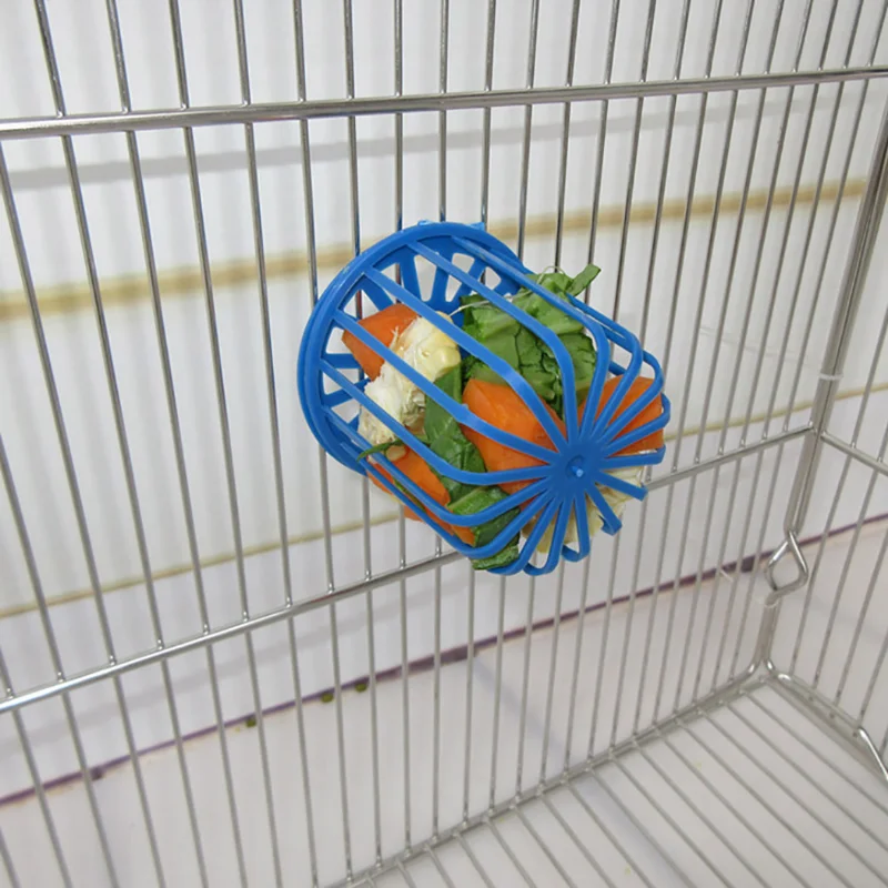 Creative Multi-Purpose Cage Hanging Toys Bird Fruit Vegetable Feeder Basket Parrot Feeder Pet Feeding Supplies 2PCS, bird feeder,parrot feeder