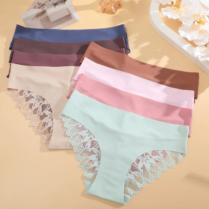 1Pcs/Set Women Lace Floral Underwear Seamless Stretch Panties Sexy Hollow Out Low-Waist Briefs Women Lace Comfort Lingerie - Image 2