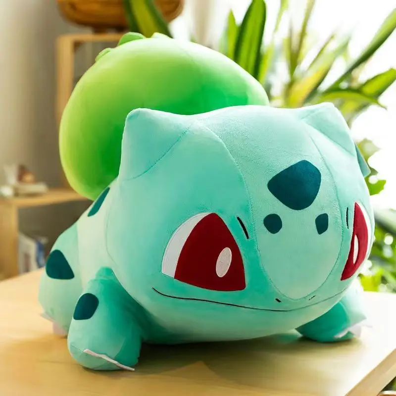 Anime Pokemon Plush Bulbasaur Stuffed Doll Cartoon Move Peripheral Collocations Bay Window Cushion Birthday Gift For Kids