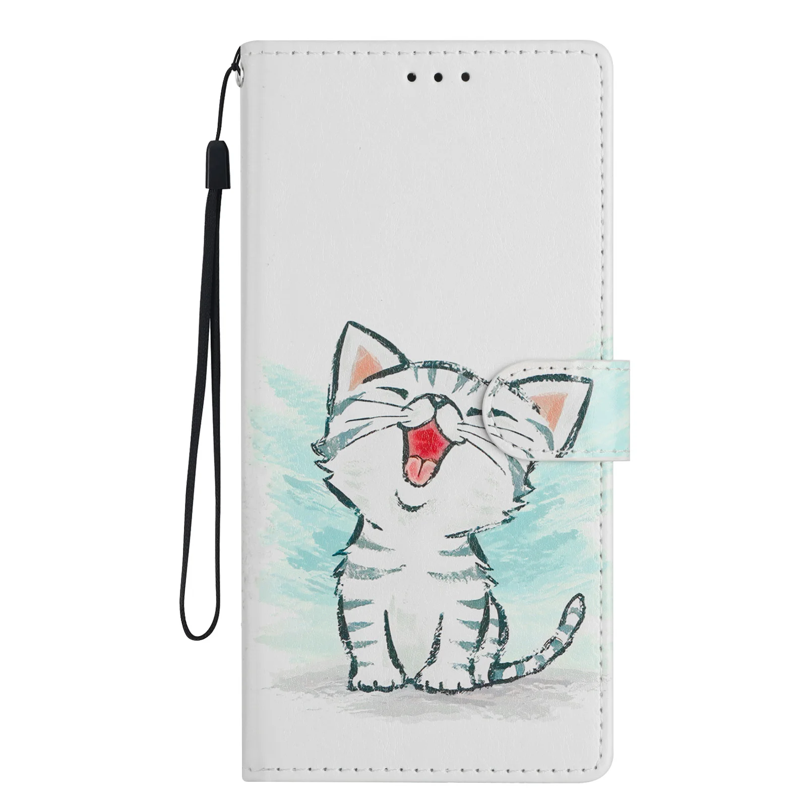 3D Butterfly Flower Leather Flip Phone Case with Edge Protection