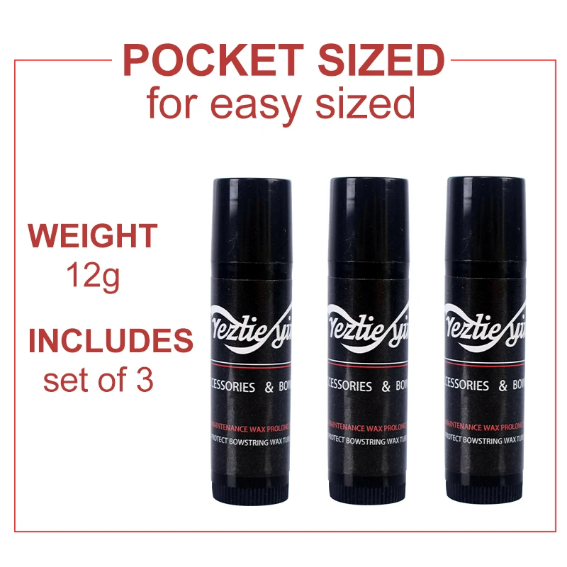 Premium Bow String Wax - 3-Pack | Protective Outdoor Wax