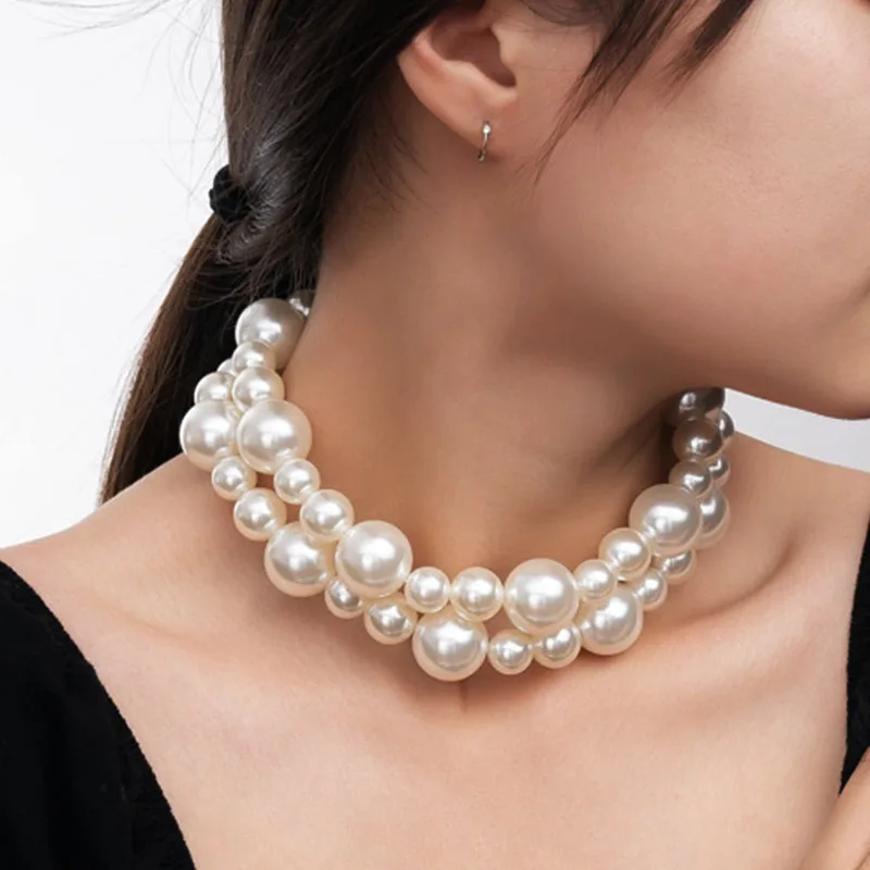Set Di Gioielli In Argento 925 Con Perle: Collana E Orecchini, Regalo Per Donna, Due Modi Di Indossare