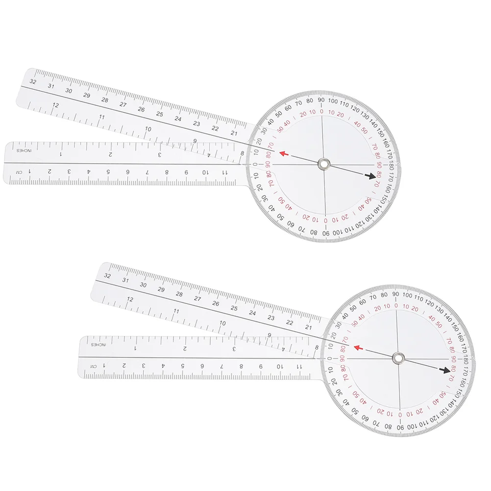 2Pcs Spinal Goniometer for Hospital Angle Ruler Rotary Measure Angle Ruler Goniometer Protractor угломер цифровой ada angle ruler 20 а00394