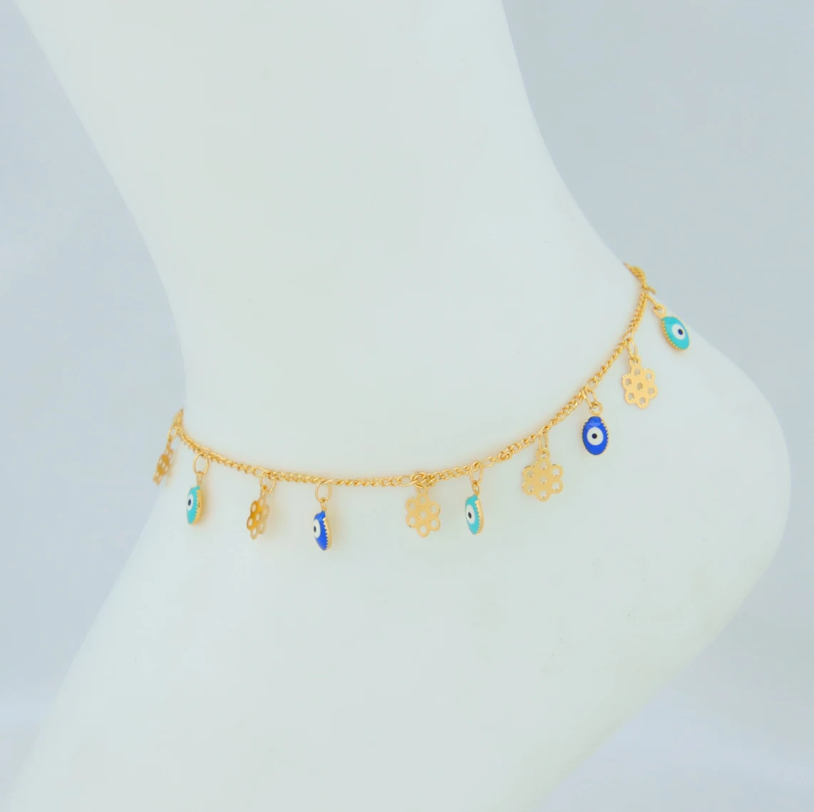 Dubai Muslim Gold Farbe Fußkettchen Ketten 21k Gold Überzogene Türkische Vintage Münzen Füße Knöchel Armband Arabisch Frauen Party schmuck – Detail 18