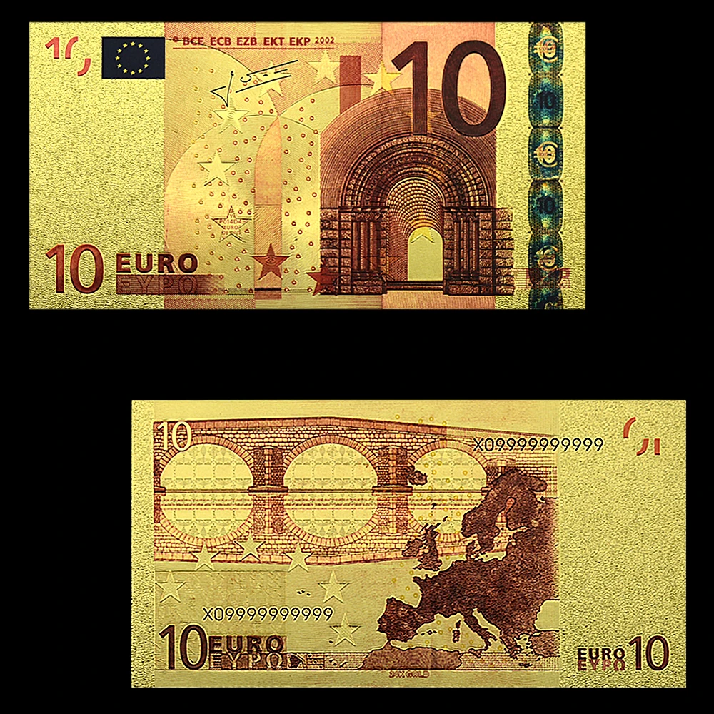 Répliques De Billets De 20 Euros En Papier, Coupures De Banque, Feuille  D'or - Billets En Or - AliExpress