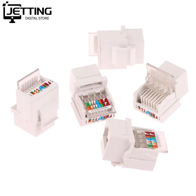 Tomada do Computador Cabo Adaptador Jack Soquete de Informações Substituição do Adaptador do Cabo de Rede sem Ferramentas Cat5e Utp Conector Rj45 Pcs