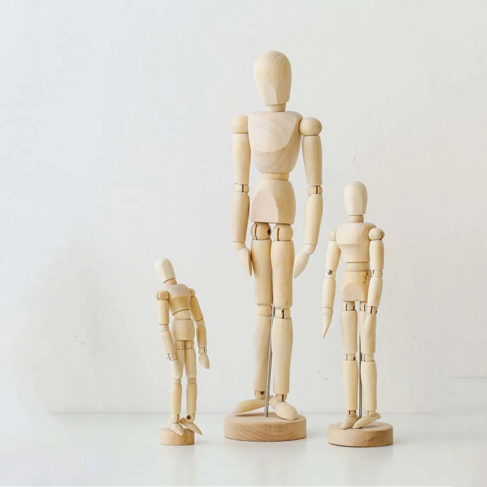 Wooden Male Mannequin Art Drawing Model Figure 3
