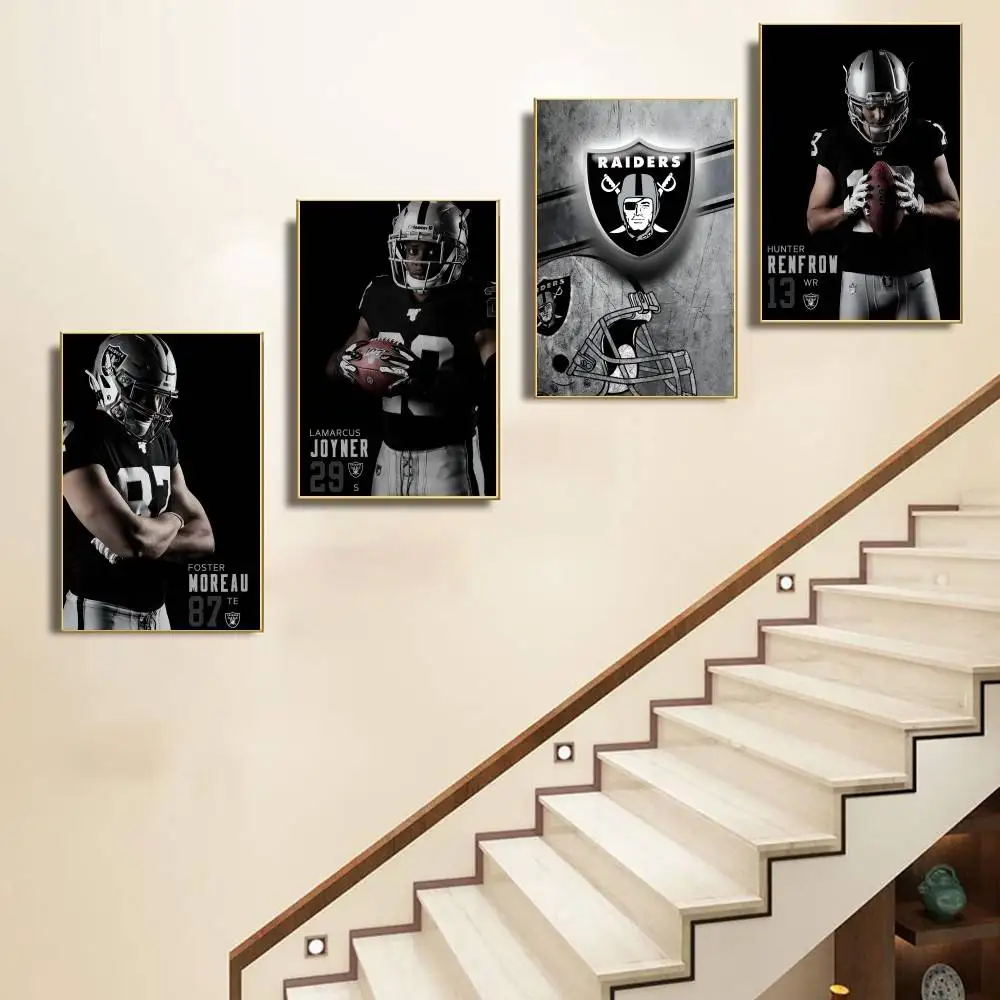 Cool Boy Rugby Raiders Waterproof Wall Art Sticker - Vintage Room Decor High Quality Print Gift