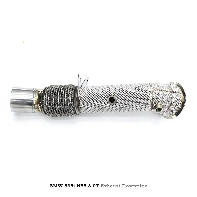 Head Section High flow Pipes branch downpipe Exhaust Pipe with catalyst for BMW 535i N55 3.0T 2010-
