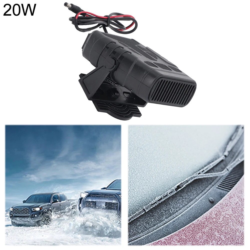20W Solar Powered Winter Electric Heater 12V 2A Car Heater Defroster Portable Windshield Deicer Outdoor Camping Car Warmer