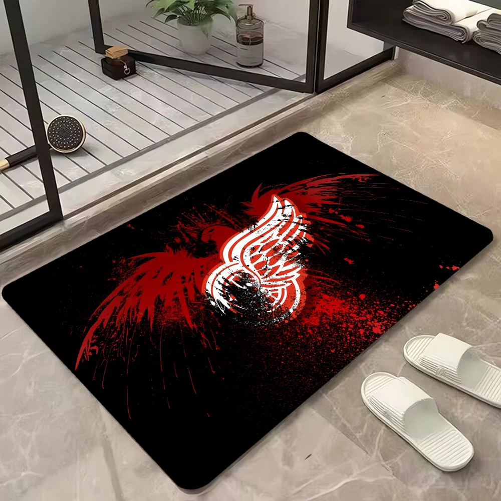 Outdoor Doormat Entrance to Home R-Red Wing Bathroom Foot Mat for Hallway on the Floor Room Decoration Items Luxury Carpet Rugs 3