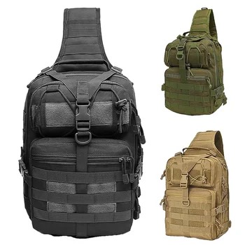 Outdoor Single Shoulder Training Extra Large Chest Bag Waterproof Oxford Cloth Camouflage Photography Crossbody Bag