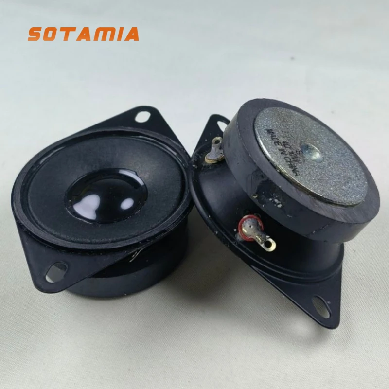 SOTAMIA 2개 2인치 오디오 스피커 트위터 52mm 4옴 10W 트레블 스피커..