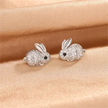 Sterling Silver Rabbit Earrings 1