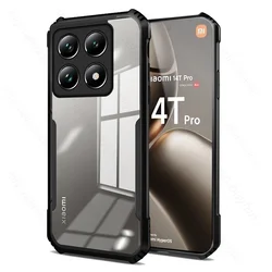 Clear Acrylic Case with Screen and Camera Protectors for Xiaomi 15T Pro (Only 1phone case)