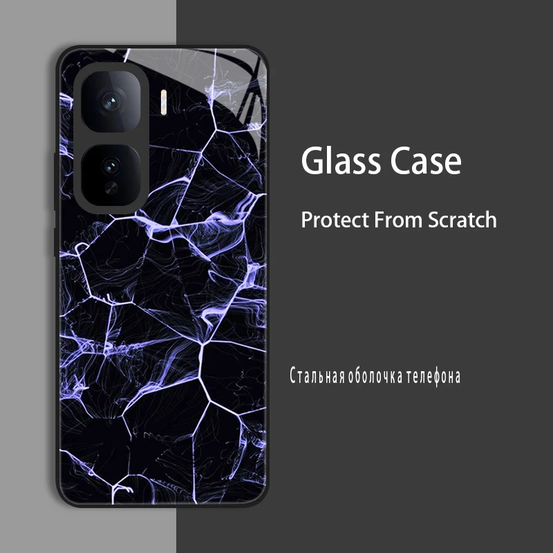Enhanced Product Title: Premium Tempered Glass Protective Case with Hard Bumper