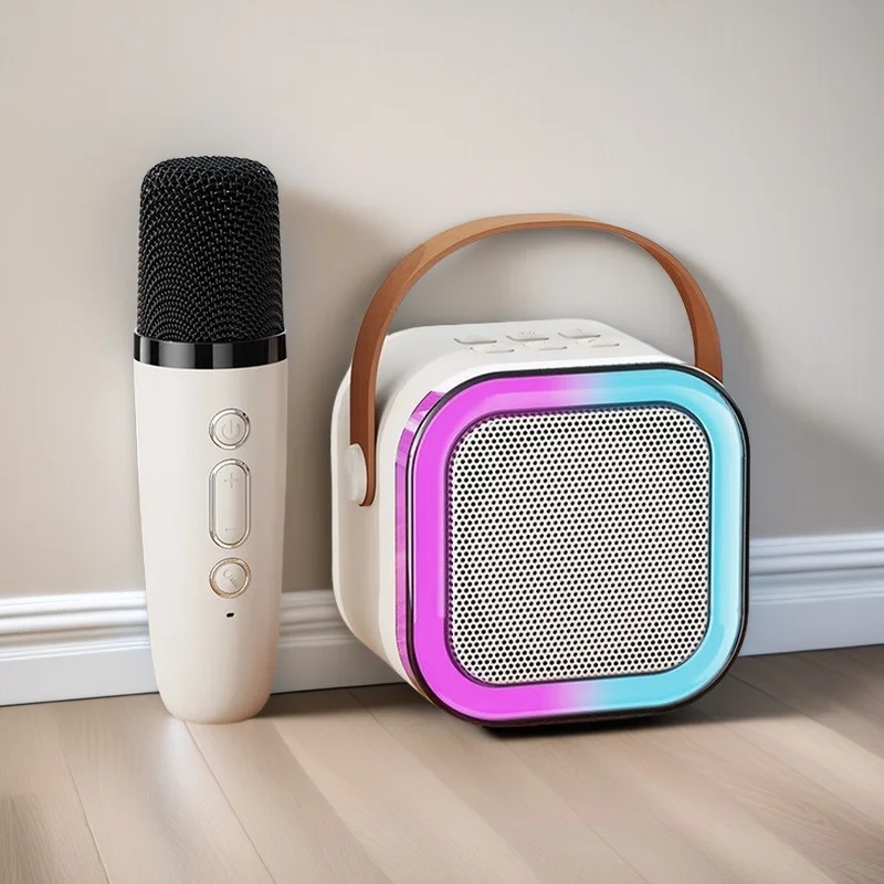 Wireless Microphones Machine KTV DSP System Bluetooth Speaker HIFI Stereo Surround For Kids And Adults Party Gift