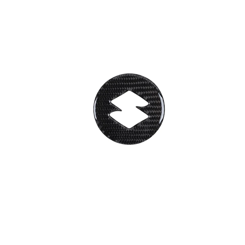 Cubierta De Fibra De Carbono Autetntica Para Volante, Pegatina Central Para Suzuki Jimny 2019, 2020
